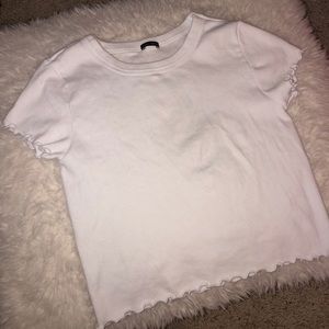 Ribbed White Brandy Melville Shirt